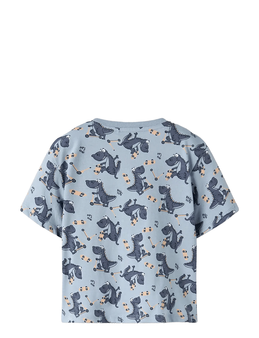 name it - NMMVALTHER SS NREG TOP - kurzärmelige - blue fog - 1