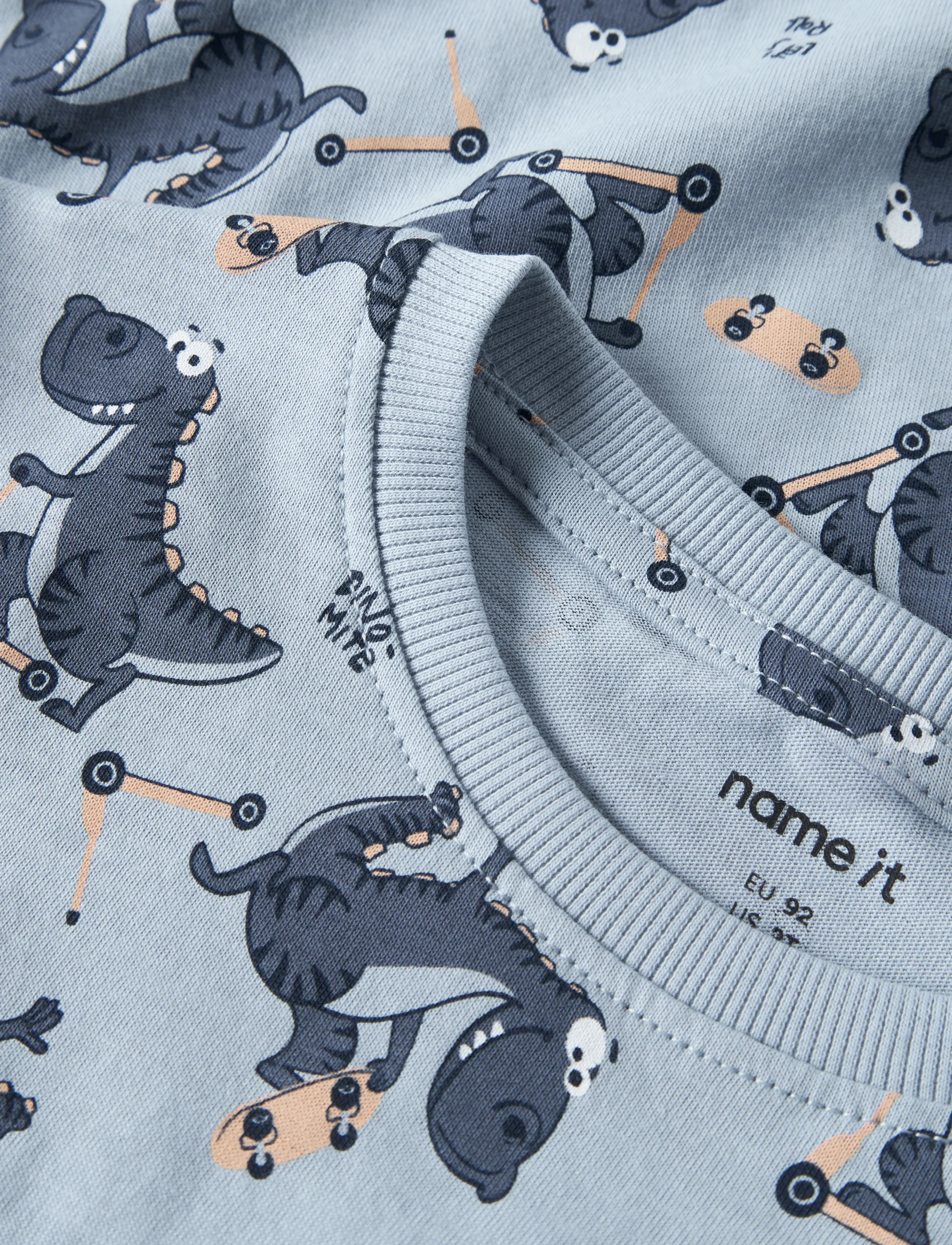 name it - NMMVALTHER SS NREG TOP - t-shirts à manches courtes - blue fog - 2