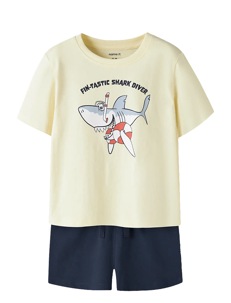 name it - NMMVIGOR SS NREG TOP SET - ensembles avec t-shirt à manches courtes - pear sorbet - 0