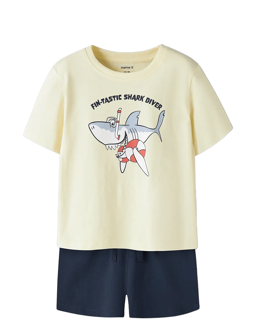 name it - NMMVIGOR SS NREG TOP SET - ensembles avec t-shirt à manches courtes - pear sorbet - 2