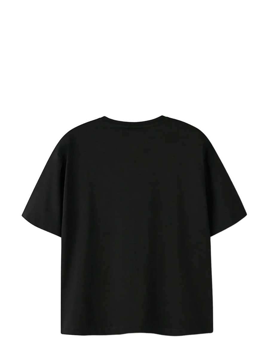 name it - NKMVICTOR SS NREG TOP - kurzärmelige - black - 2