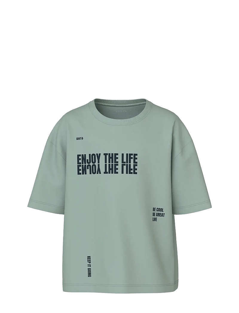 name it - NKMVICTOR SS NREG TOP - marškinėliai trumpomis rankovėmis - jadeite - 0