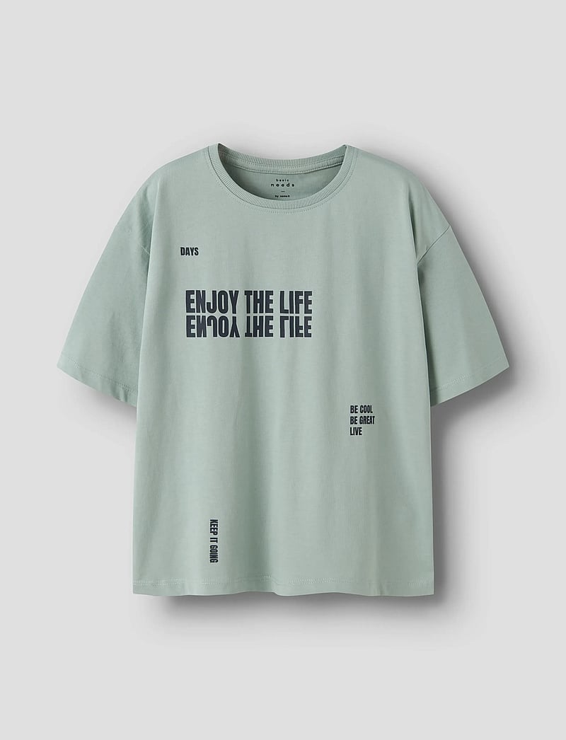 name it - NKMVICTOR SS NREG TOP - t-krekli ar īsām piedurknēm - jadeite - 0