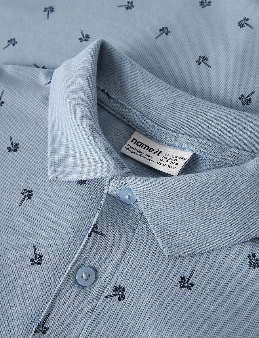 name it - NKMVOLO SS NREG POLO - pikéer - blue fog - 3