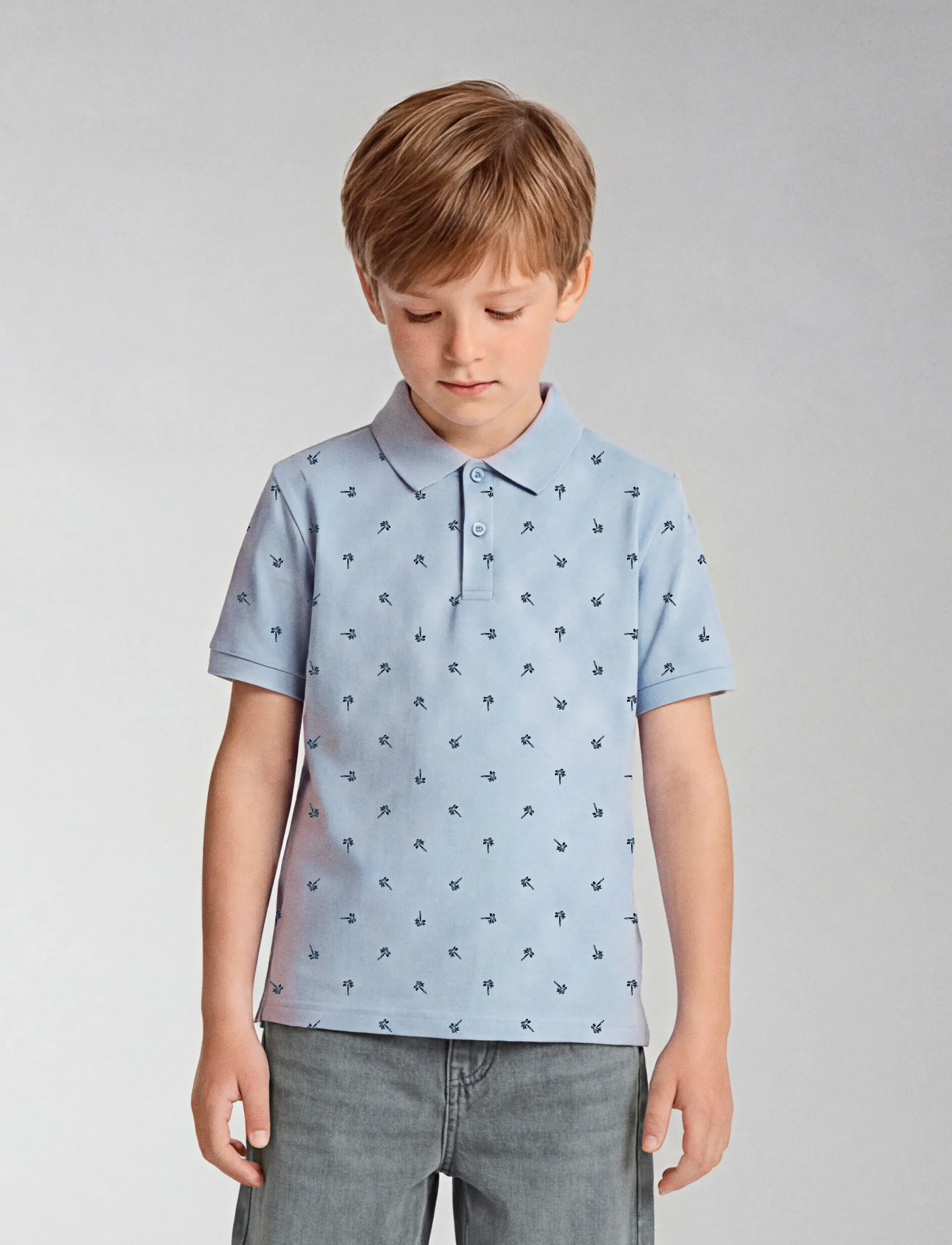 name it - NKMVOLO SS NREG POLO - pikéer - blue fog - 5