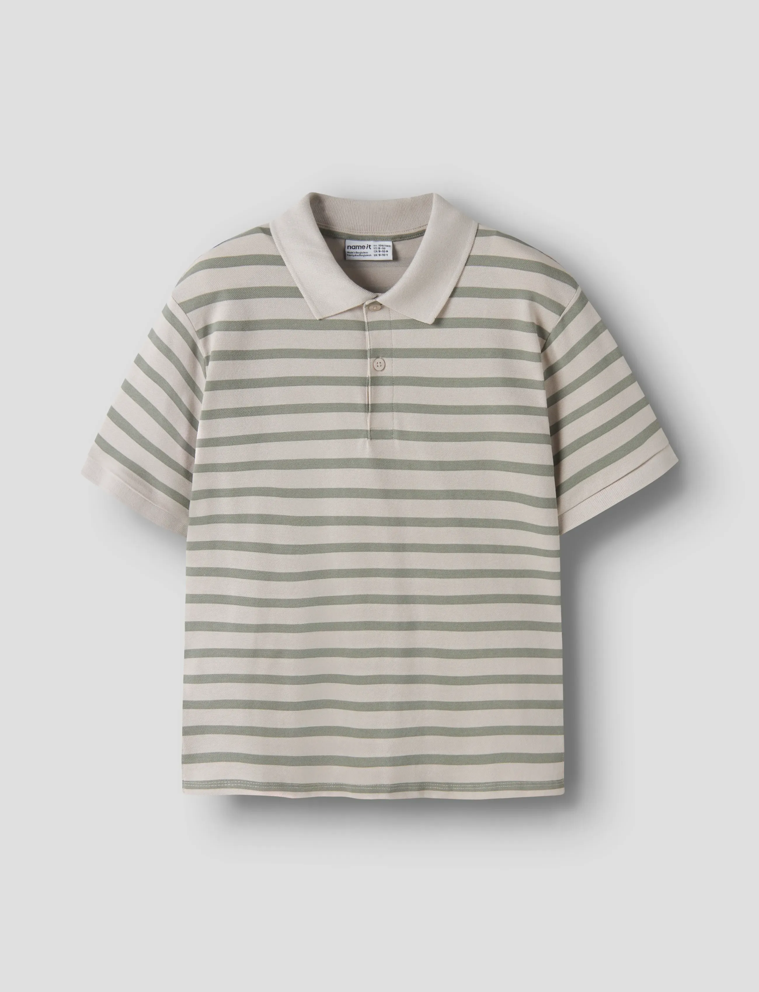 name it Nkmvolo Ss Nreg Polo, 116, Polo Shirts, Khakigrün - Short-sleeved Kinder