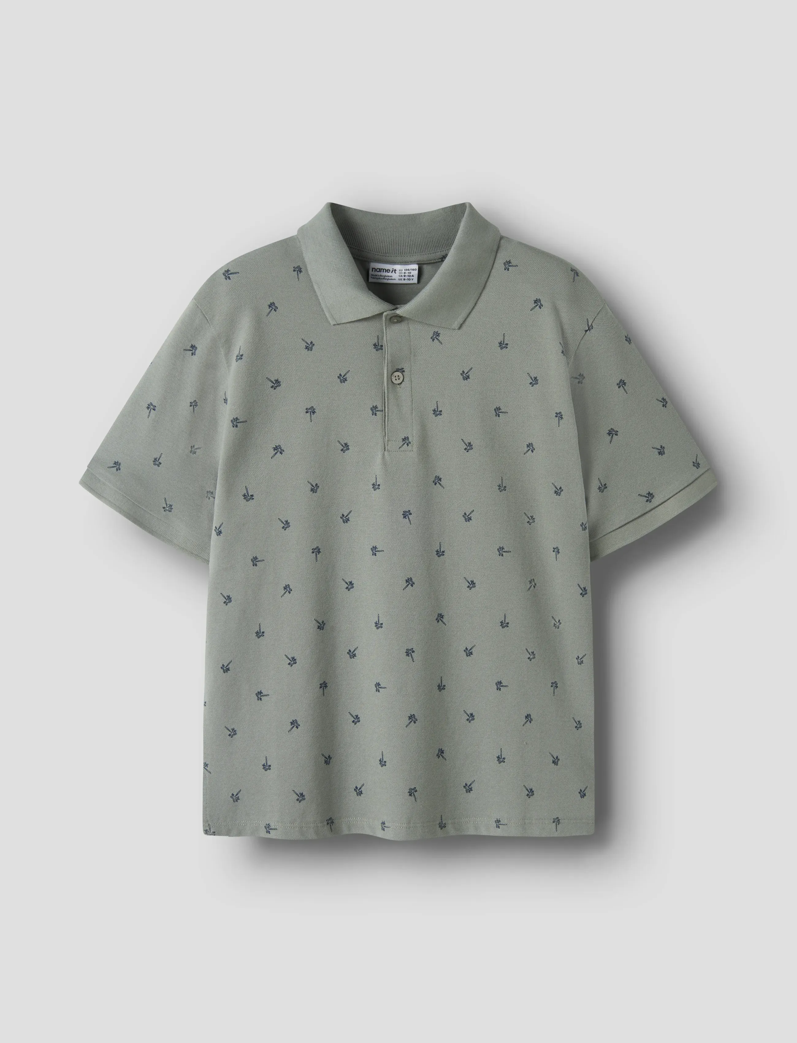 name it NKMVOLO SS NREG POLO - Kortärmade pikéer - SHADOW / khaki/green