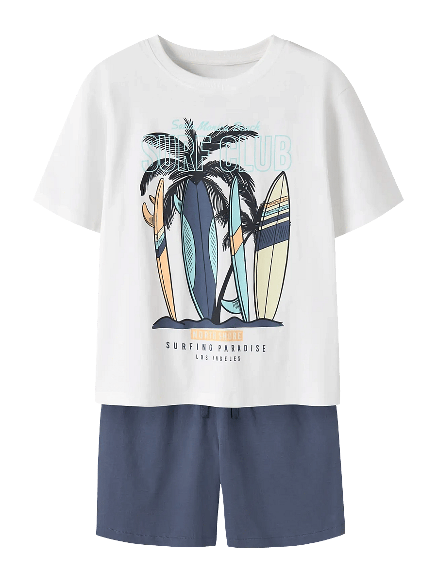 name it - NKMVIGOR SS NREG TOP SET - sets mit kurzärmeligem t-shirt - bright white - 0