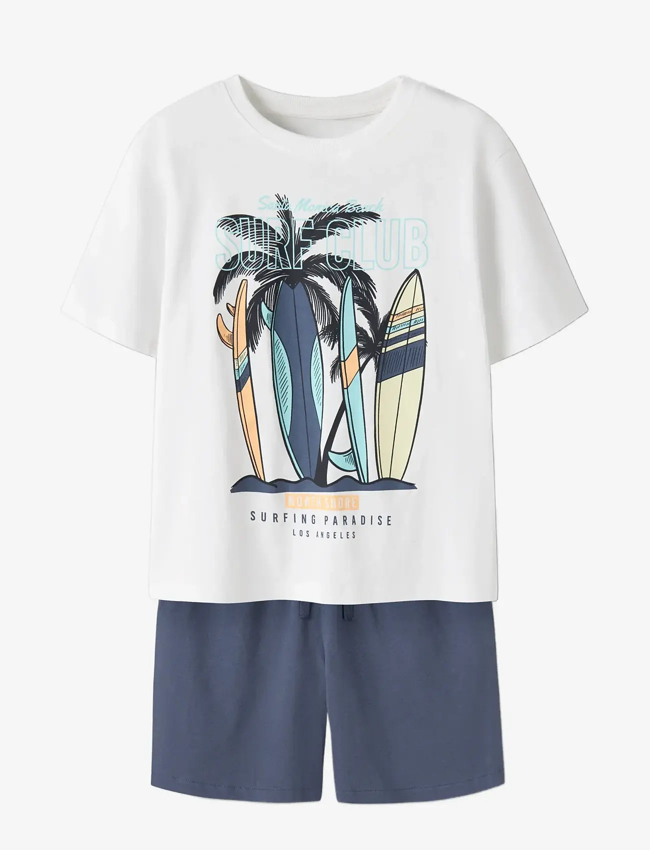 name it - NKMVIGOR SS NREG TOP SET - set med kortärmad t-shirt - bright white - 2