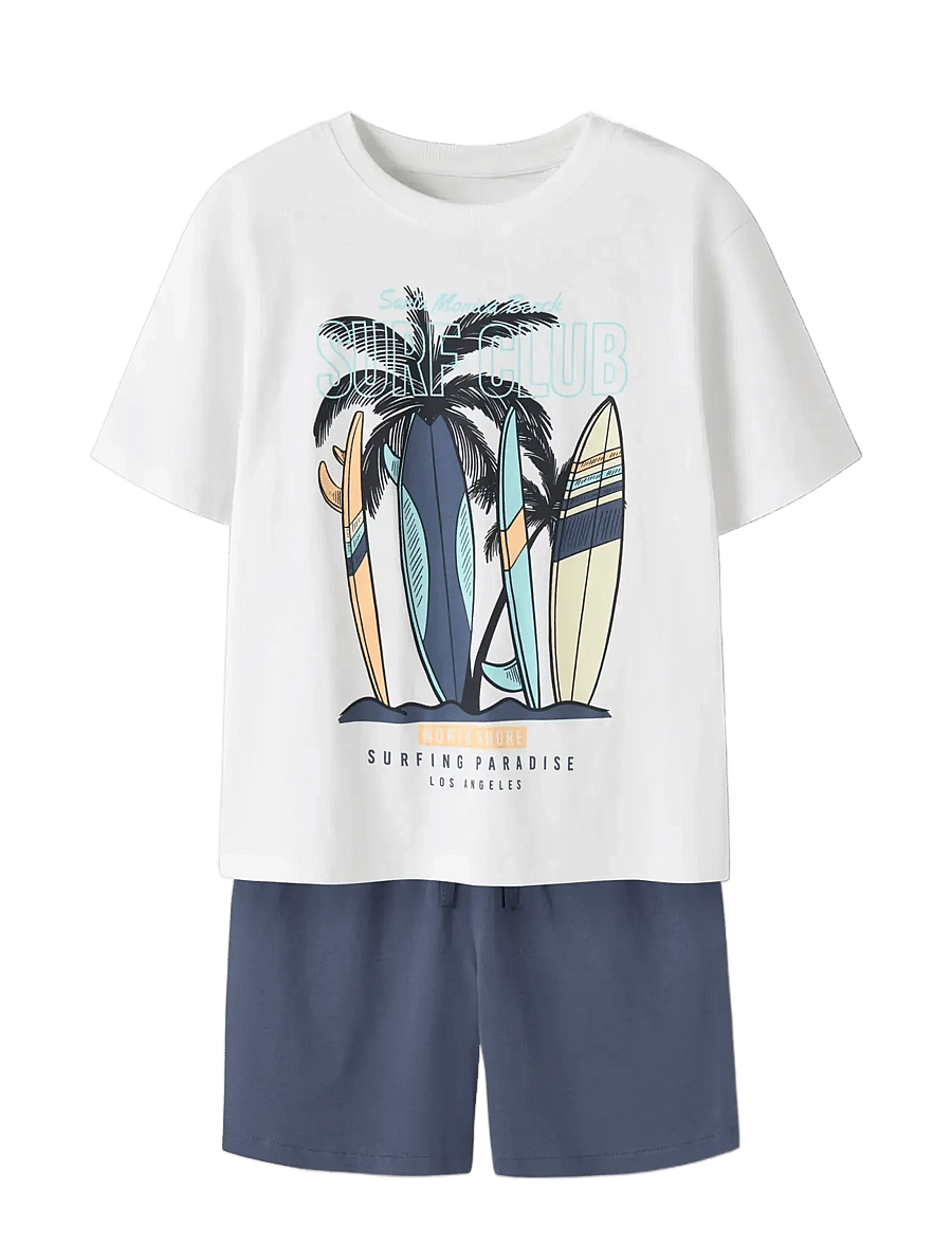 name it - NKMVIGOR SS NREG TOP SET - sets mit kurzärmeligem t-shirt - bright white - 2