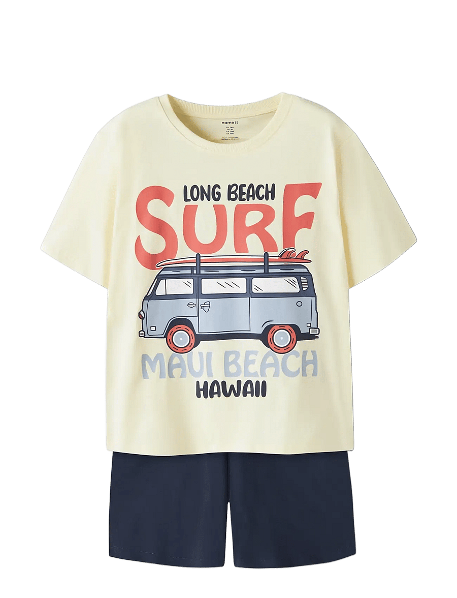 name it - NKMVIGOR SS NREG TOP SET - komplekti ar t-kreklu ar īsām piedurknēm - pear sorbet - 2