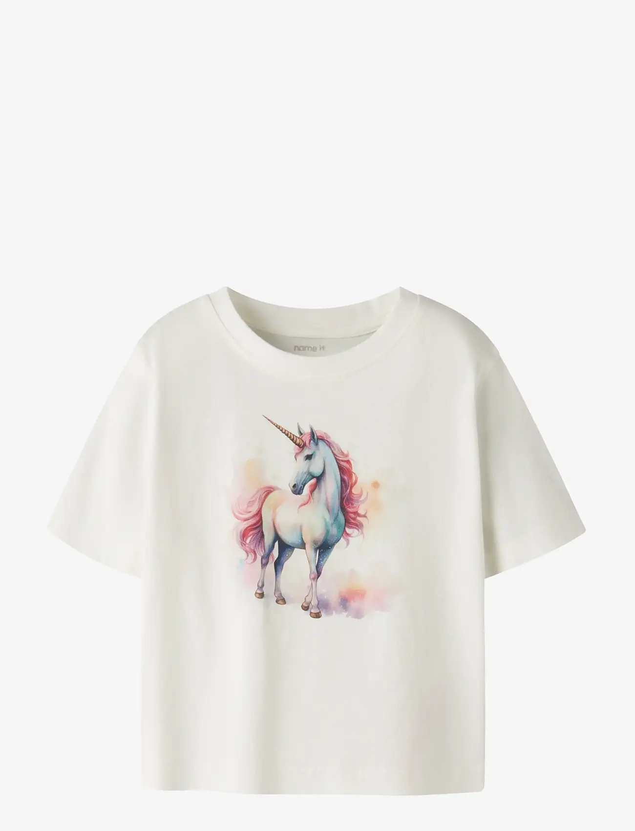 name it - NMFVOTEA SS NREG TOP - kurzärmelige - cloud dancer - 1