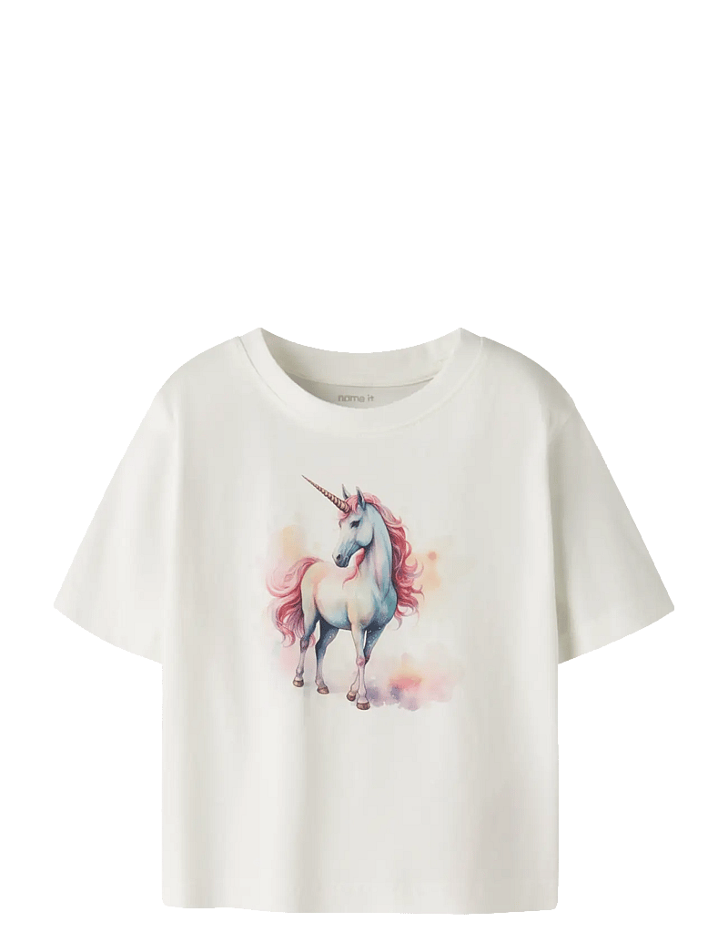 name it - NMFVOTEA SS NREG TOP - kortærmede t-shirts - cloud dancer - 1