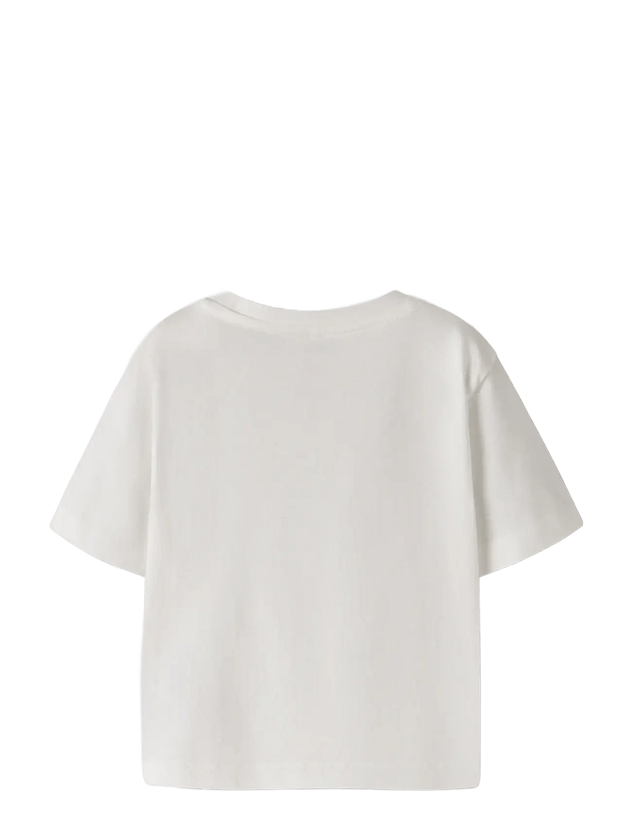 name it - NMFVOTEA SS NREG TOP - kurzärmelige - cloud dancer - 2