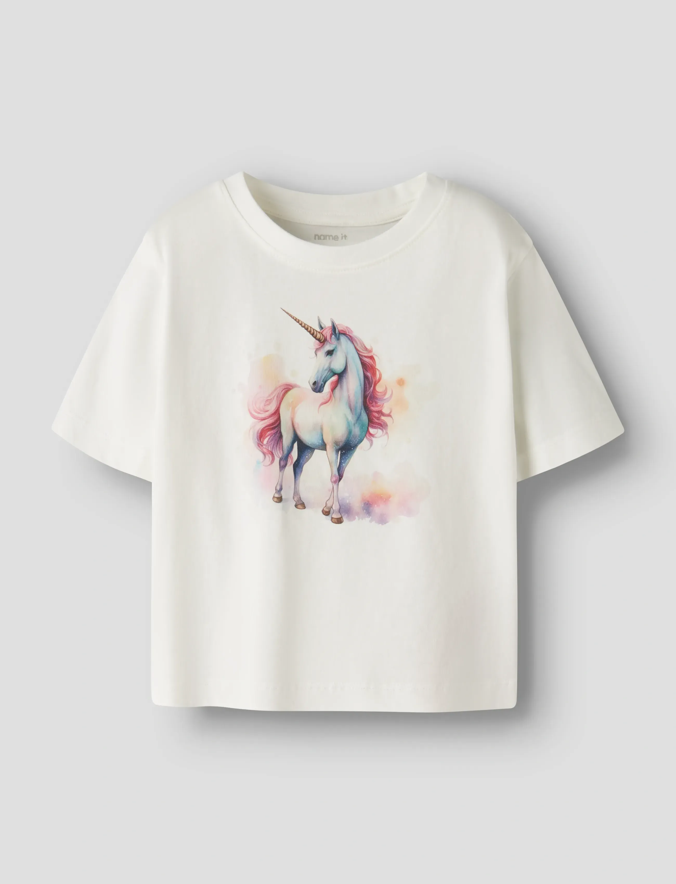 name it Nmfvotea Ss Nreg Top, 104, Cream, T-Shirts > Kortærmede, Børn