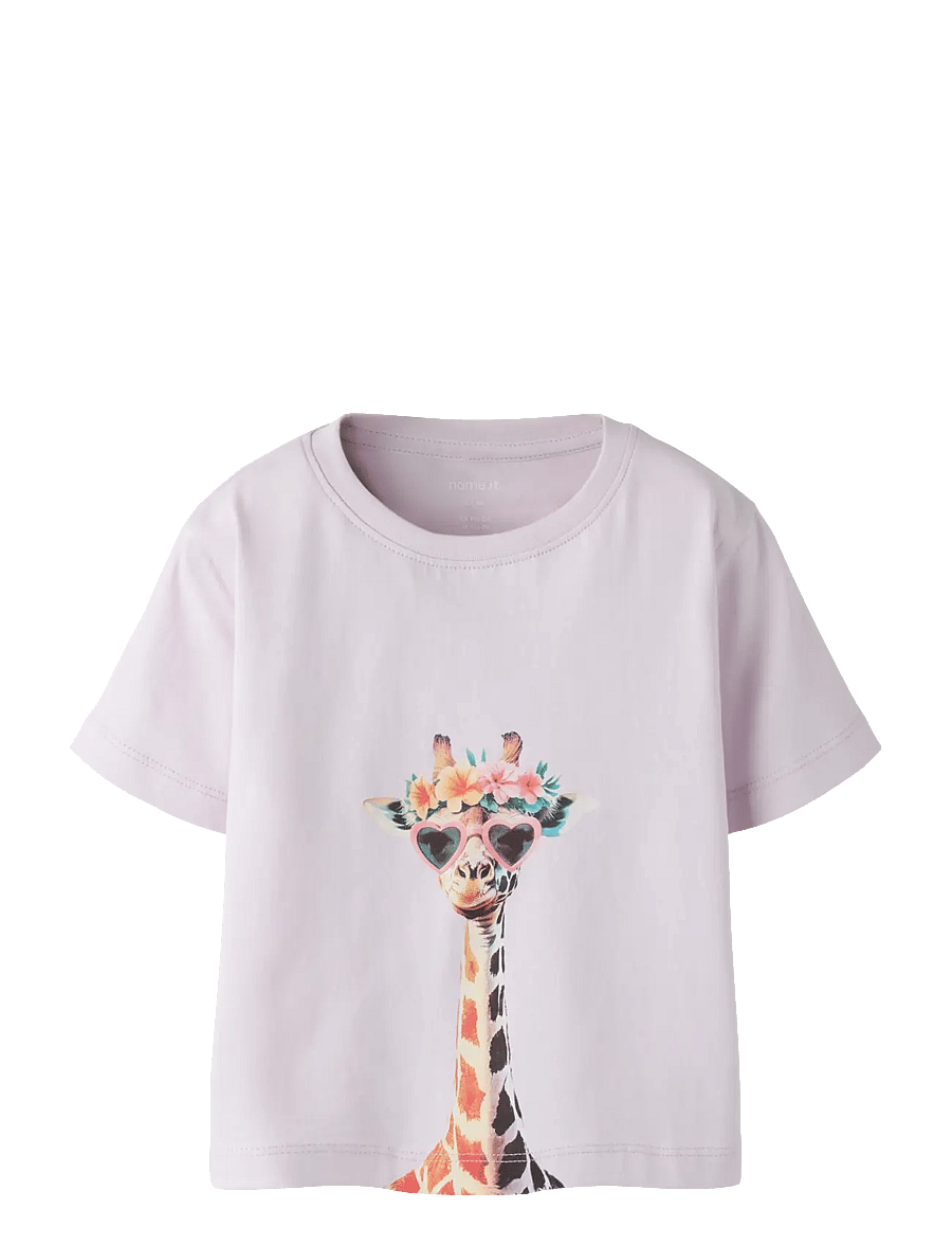 name it - NMFVOTEA SS NREG TOP - kortärmade t-shirts - lavender fog - 1