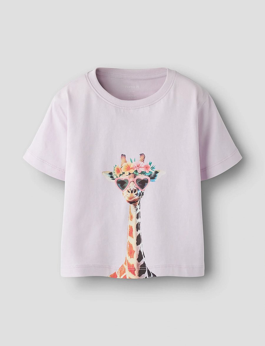 name it - NMFVOTEA SS NREG TOP - kortärmade t-shirts - lavender fog - 0