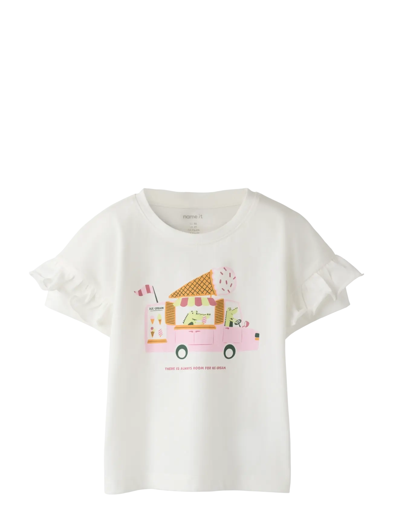 name it NMFVILENA SS RLX TOP - Kläder - CLOUD DANCER / white