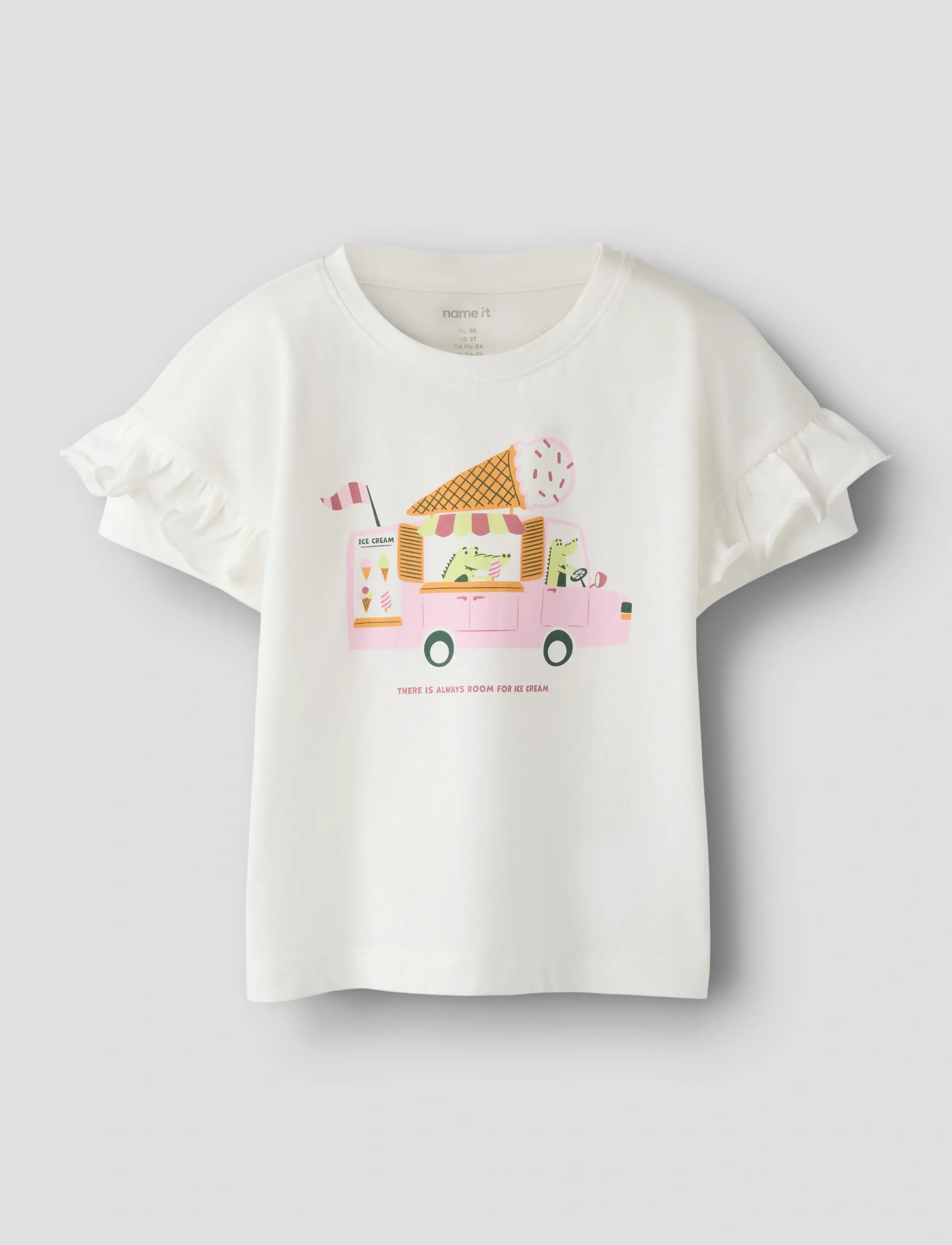 name it NMFVILENA SS RLX TOP - T-shirts - CLOUD DANCER / white