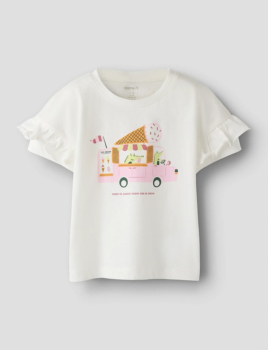 name it - NMFVILENA SS RLX TOP - korte mouwen - cloud dancer - 0
