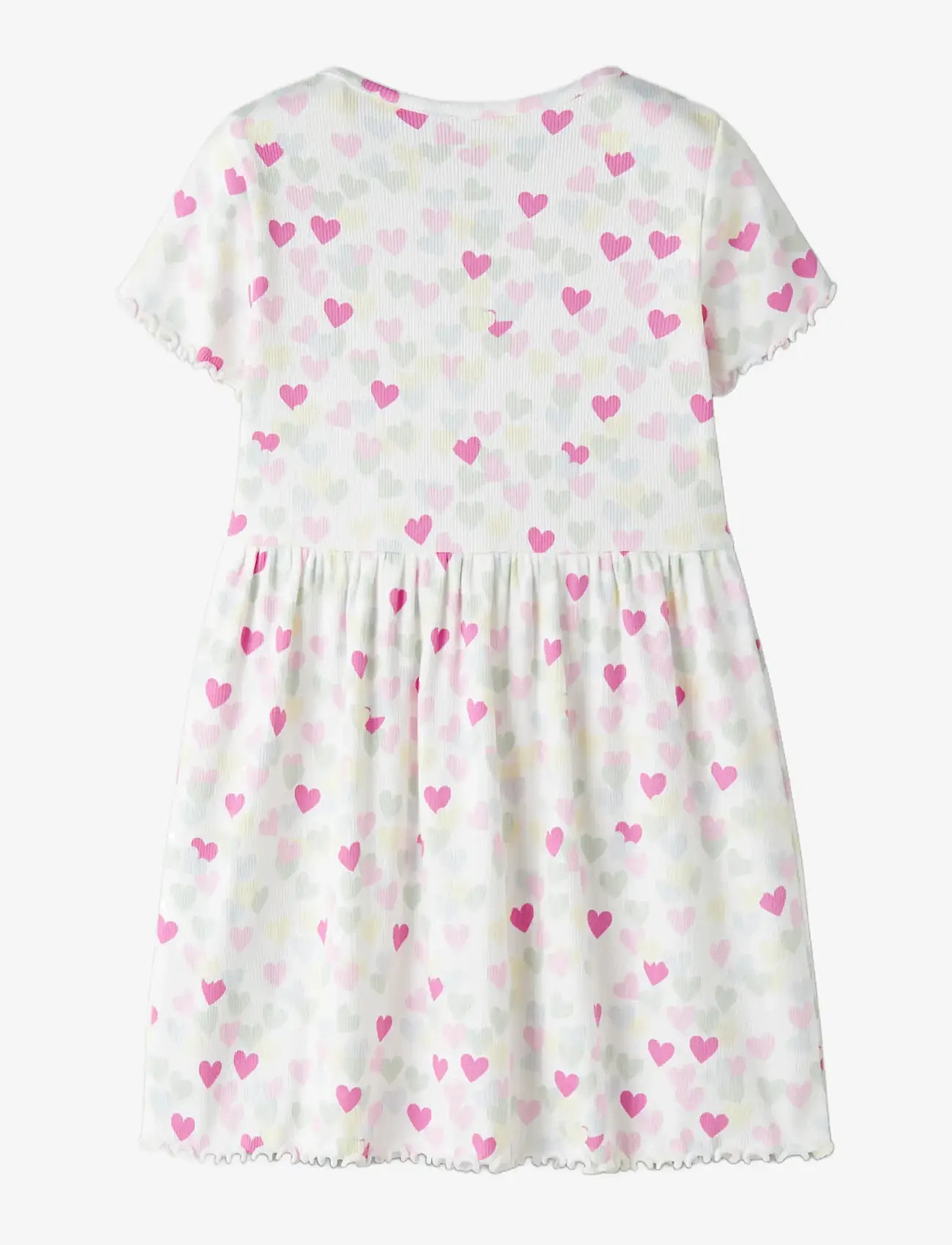 name it - NMFVEMIA SS DRESS - kortærmede hverdagskjoler - cloud dancer - 1