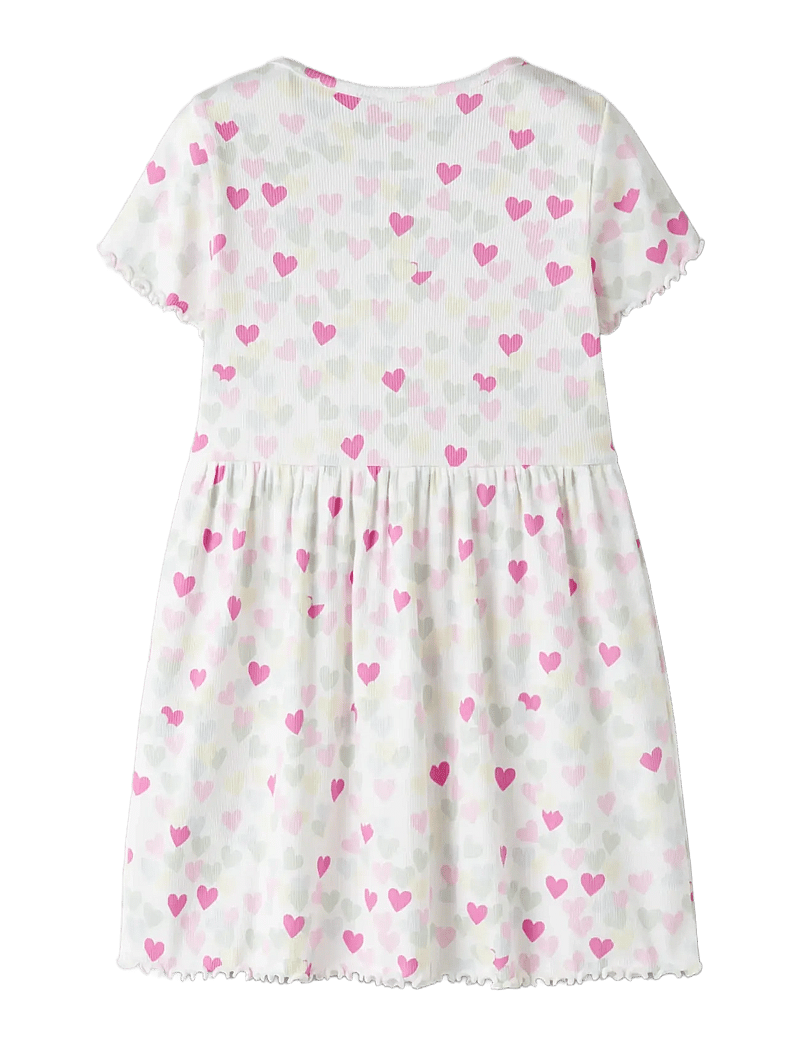 name it - NMFVEMIA SS DRESS - kortærmede hverdagskjoler - cloud dancer - 1