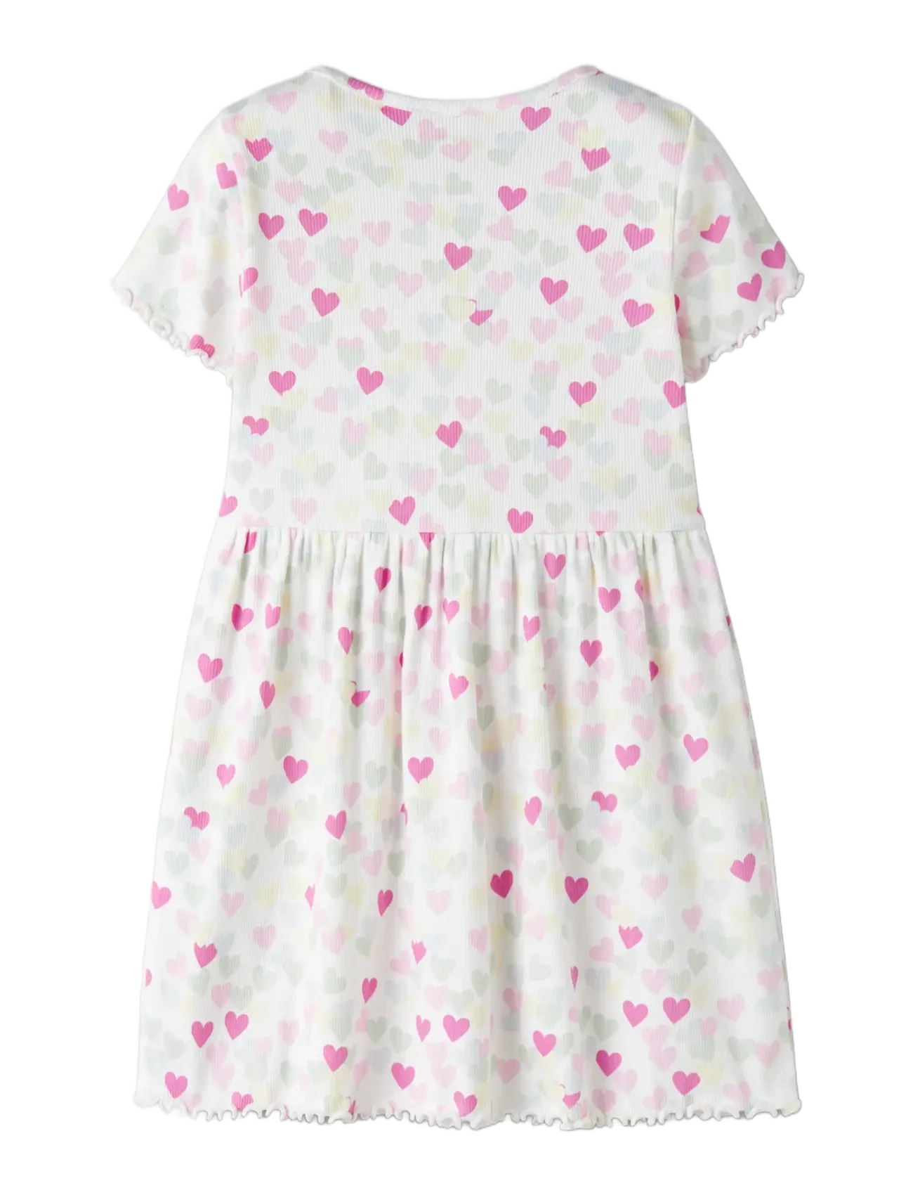name it - NMFVEMIA SS DRESS - kortærmede hverdagskjoler - cloud dancer - 1