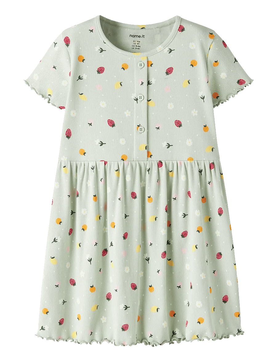 name it - NMFVEMIA SS DRESS - ikdienas kleitas ar īsām piedurknēm - pale aqua - 0