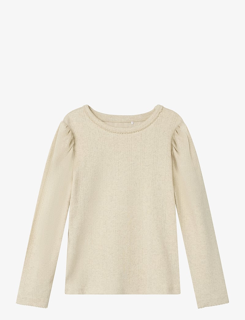 name it - NMFNIGELLA LS SLIM TOP - peyote melange - 1