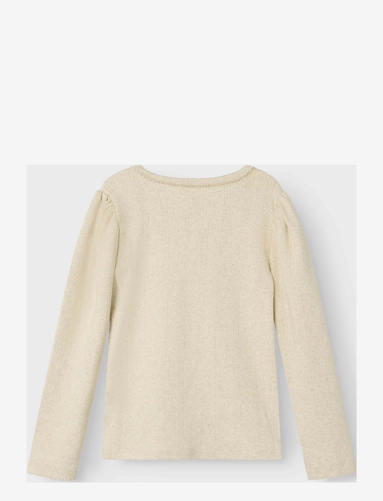 name it - NMFNIGELLA LS SLIM TOP - peyote melange - 2