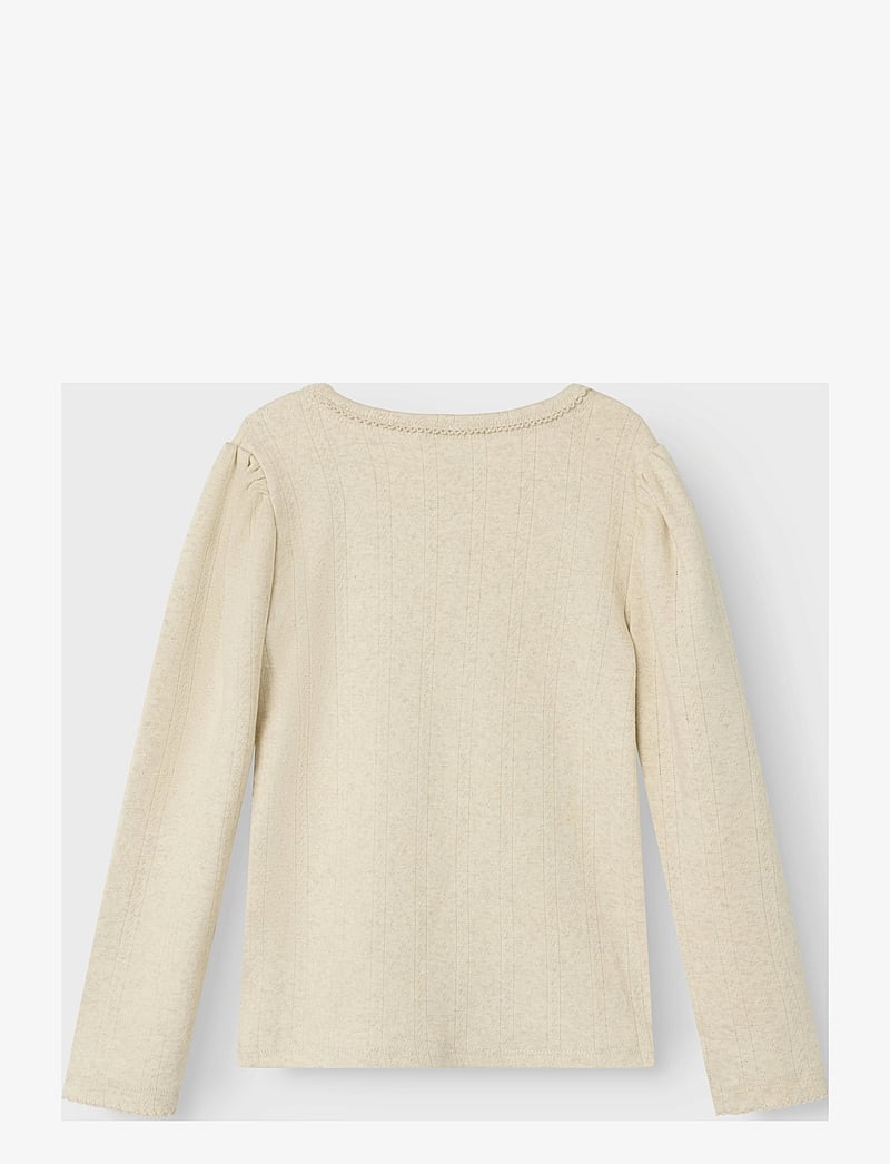 name it - NMFNIGELLA LS SLIM TOP - peyote melange - 2