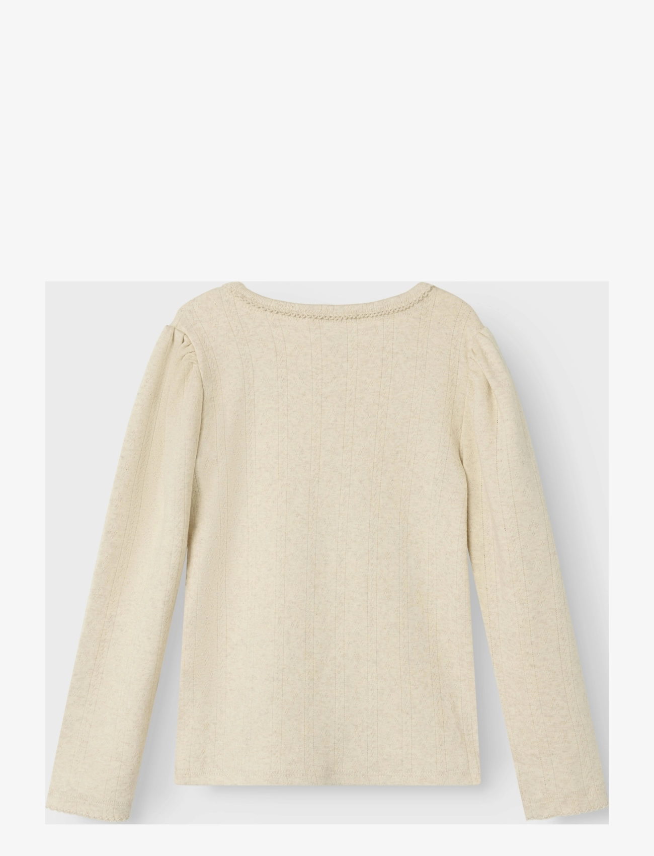 name it - NMFNIGELLA LS SLIM TOP - peyote melange - 2