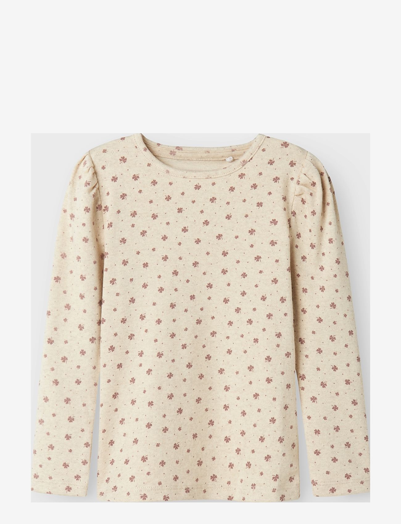 name it - NMFNOELLA LS SLIM TOP - peyote melange - 1