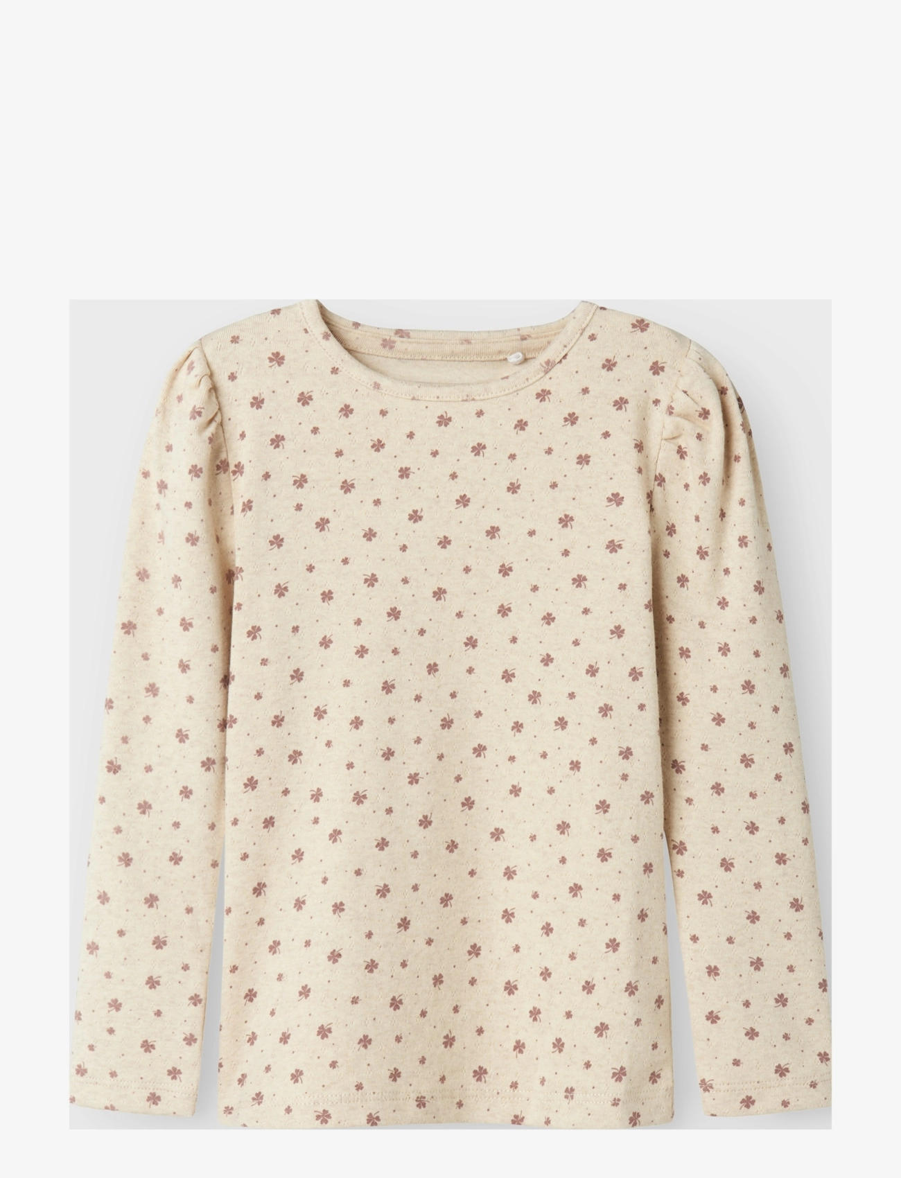 NMFNOELLA LS SLIM TOP - PEYOTE MELANGE