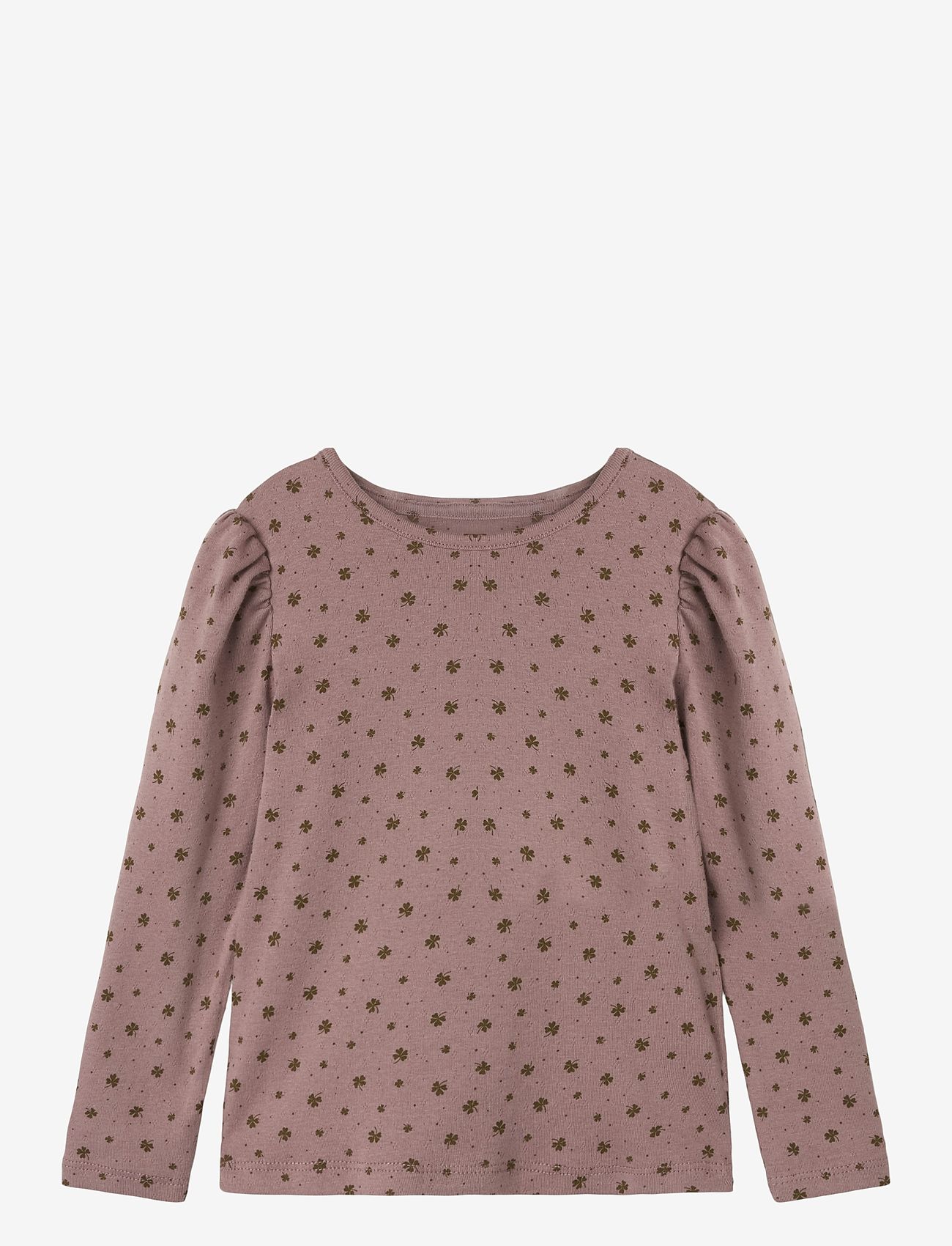name it - NMFNOELLA LS SLIM TOP - twilight mauve - 1