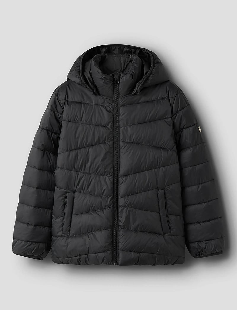 name it - NKFMARBLE JACKET PB - talvejope - black - 0