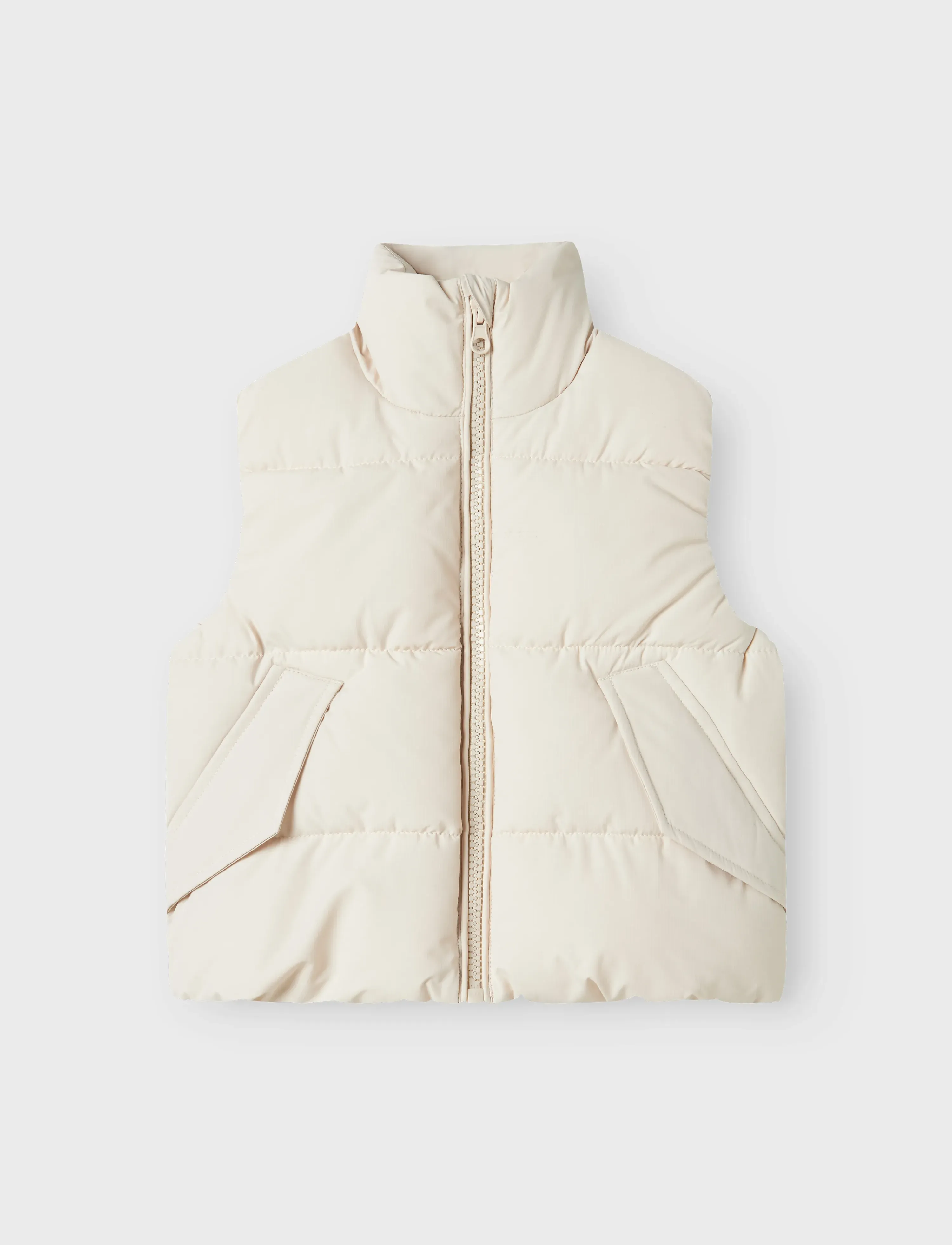 name it Nmfmole Vest Pb, 116, Cream, Overtøj > Udendørs Veste, Børn