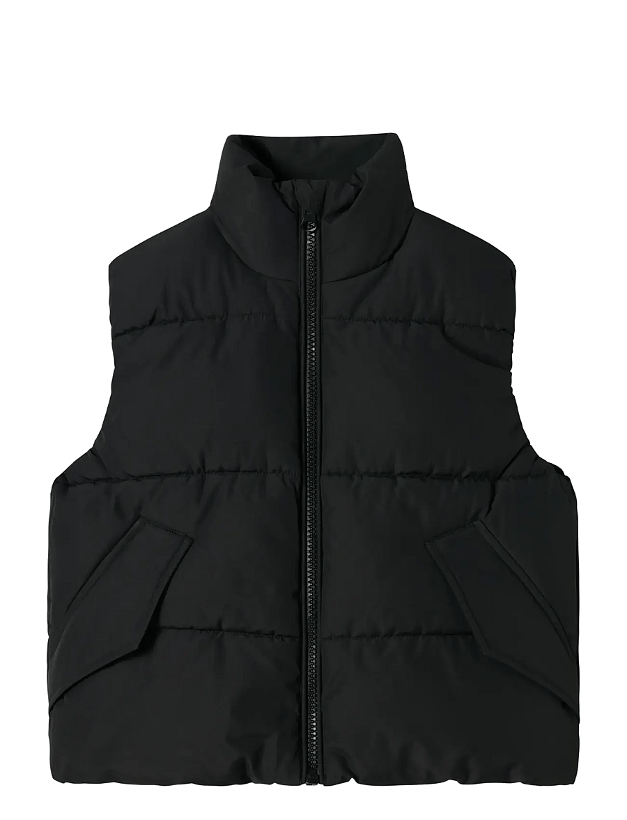 name it - NKFMOLE VEST PB - shoppa efter ålder - black - 1