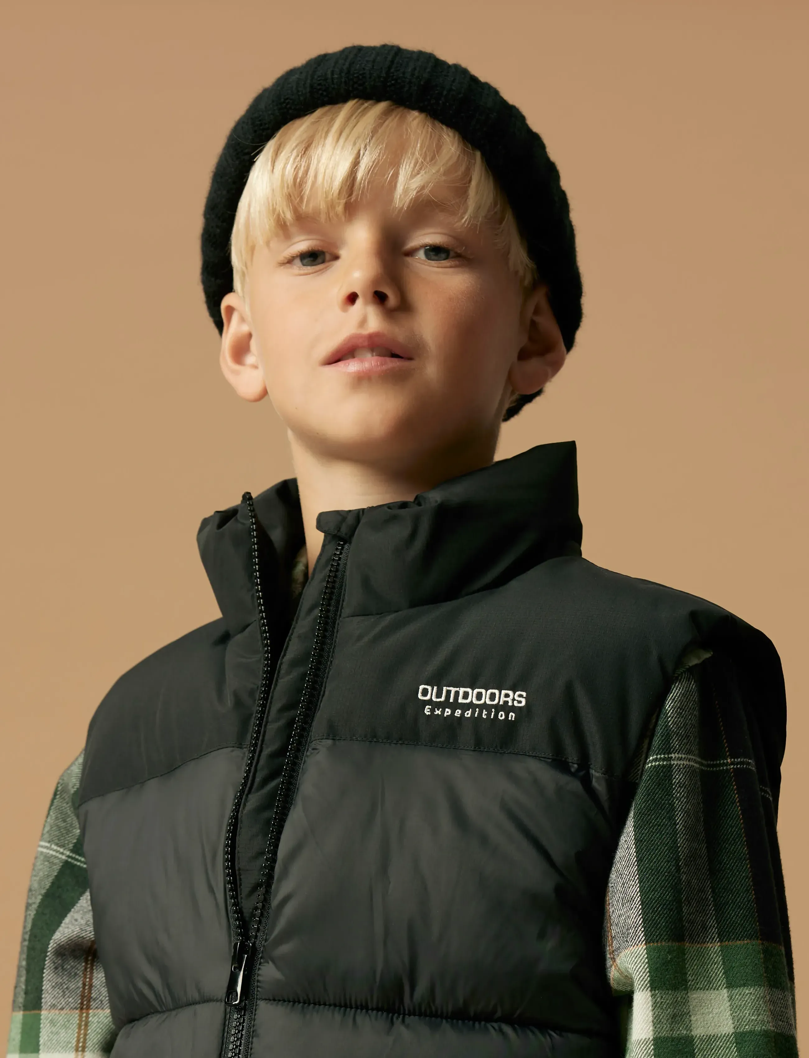 name it - NKMMOLE VEST PB - overtøj - black - 3