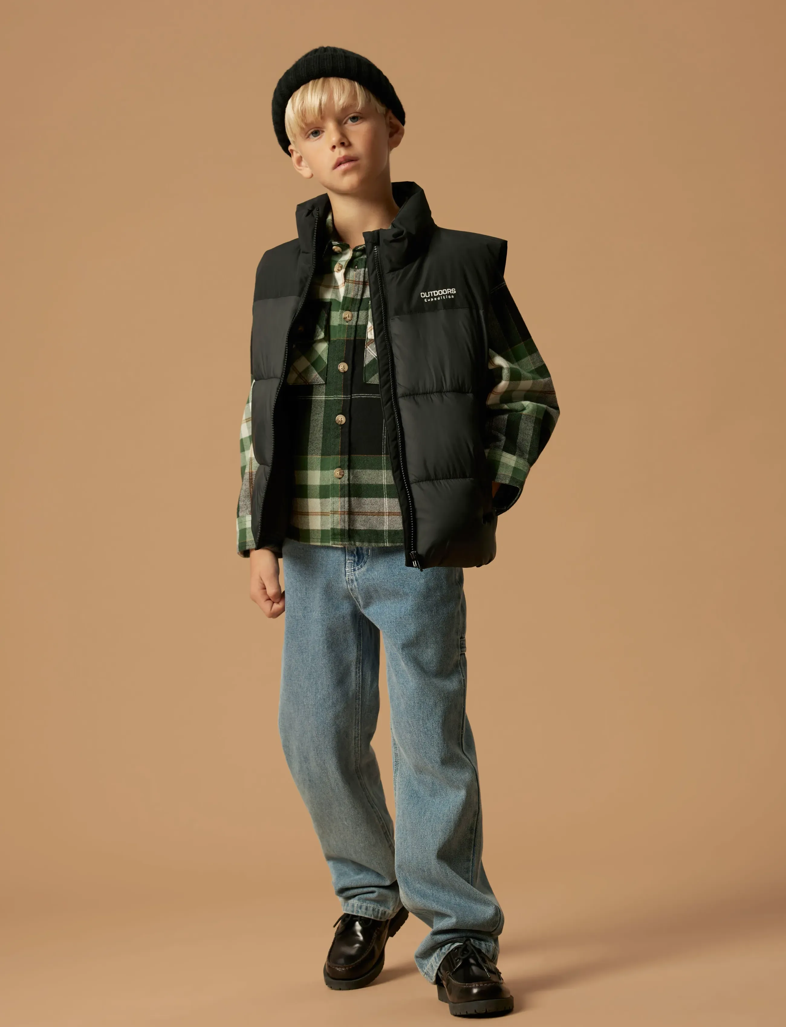 name it - NKMMOLE VEST PB - overtøj - black - 4