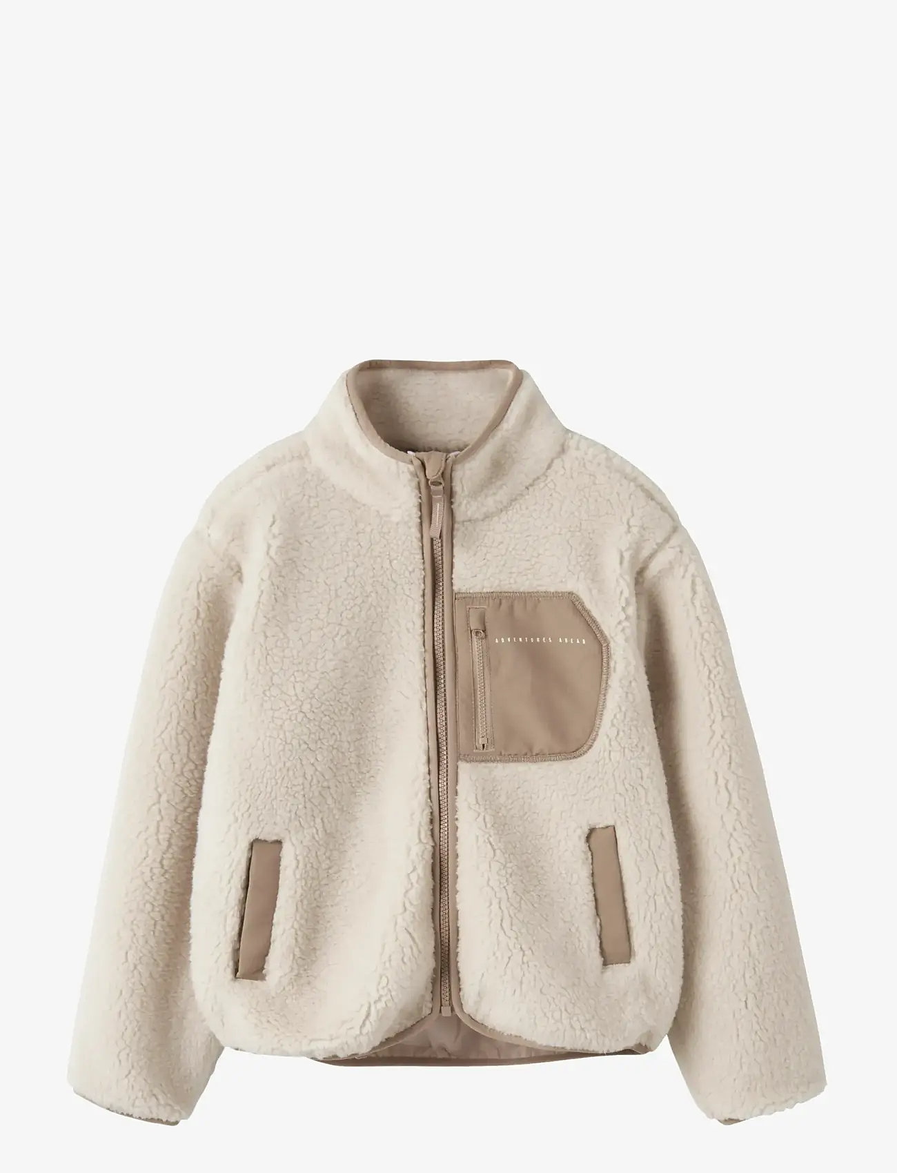 name it - NKNMATTIA SHERPA JACKET PB - moonbeam - 1