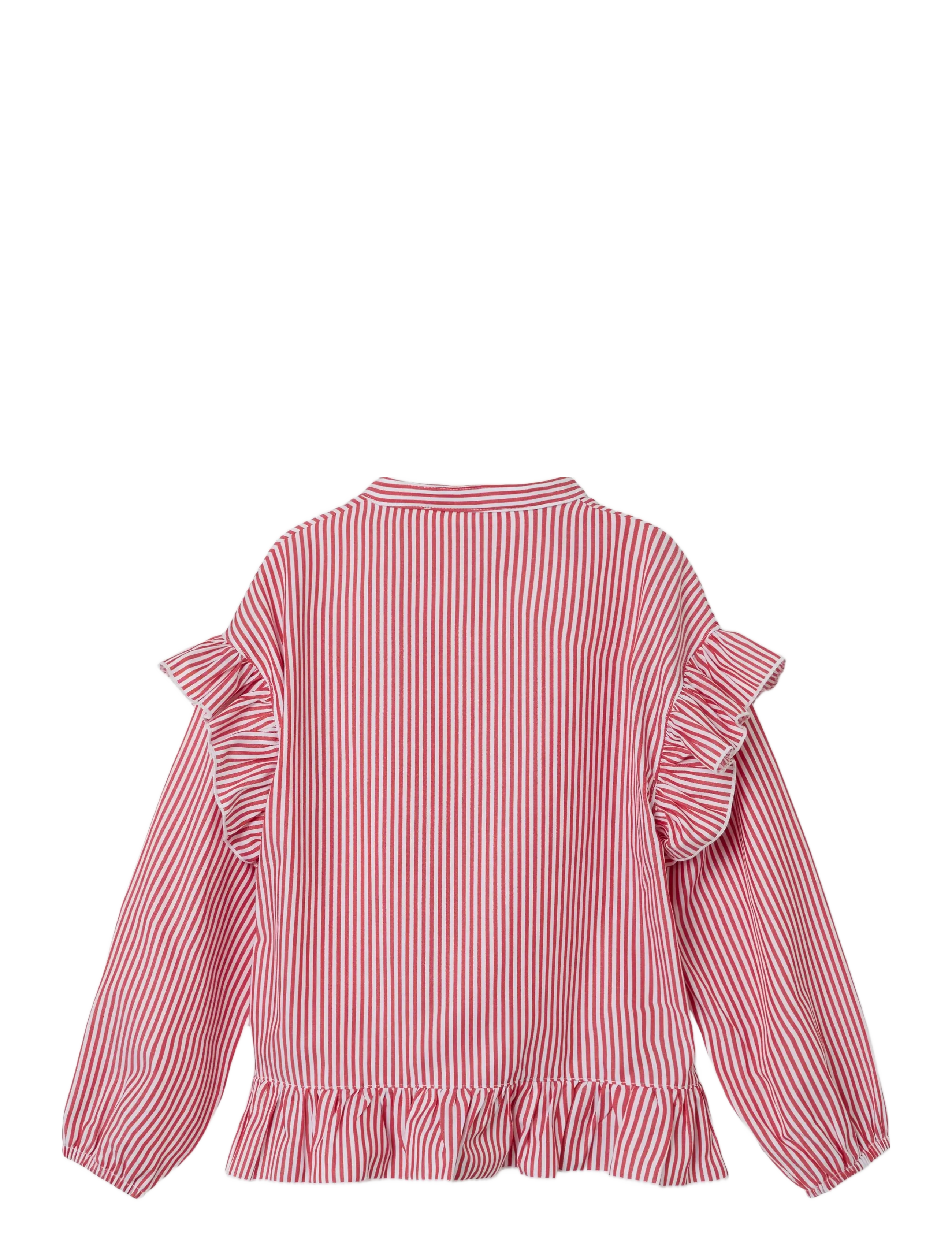 name it - NKFJENNE LS SHIRT - tomato puree - 1