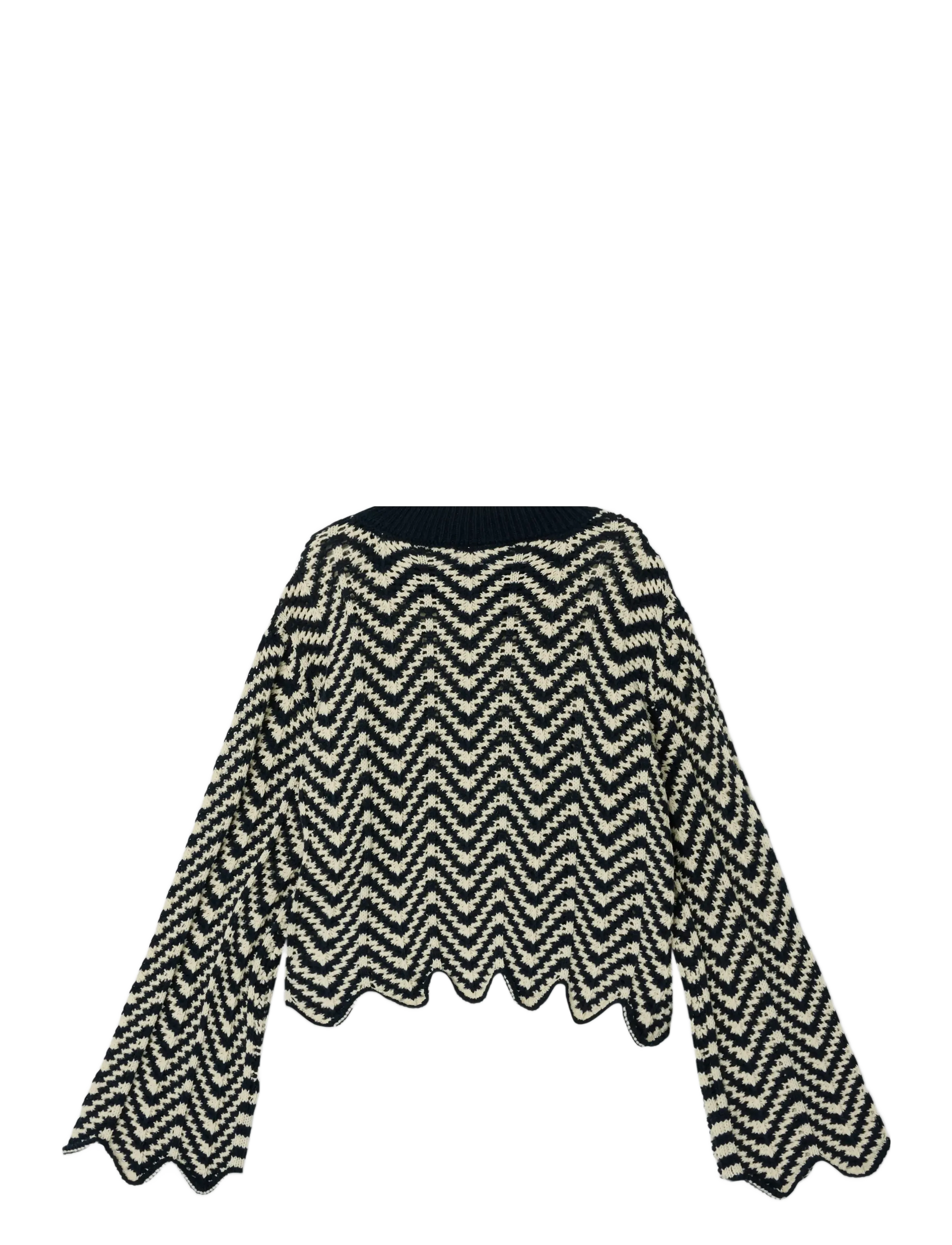 name it - NKFLOLEA LS LOOSE KNIT - džemperiai - dark navy - 2