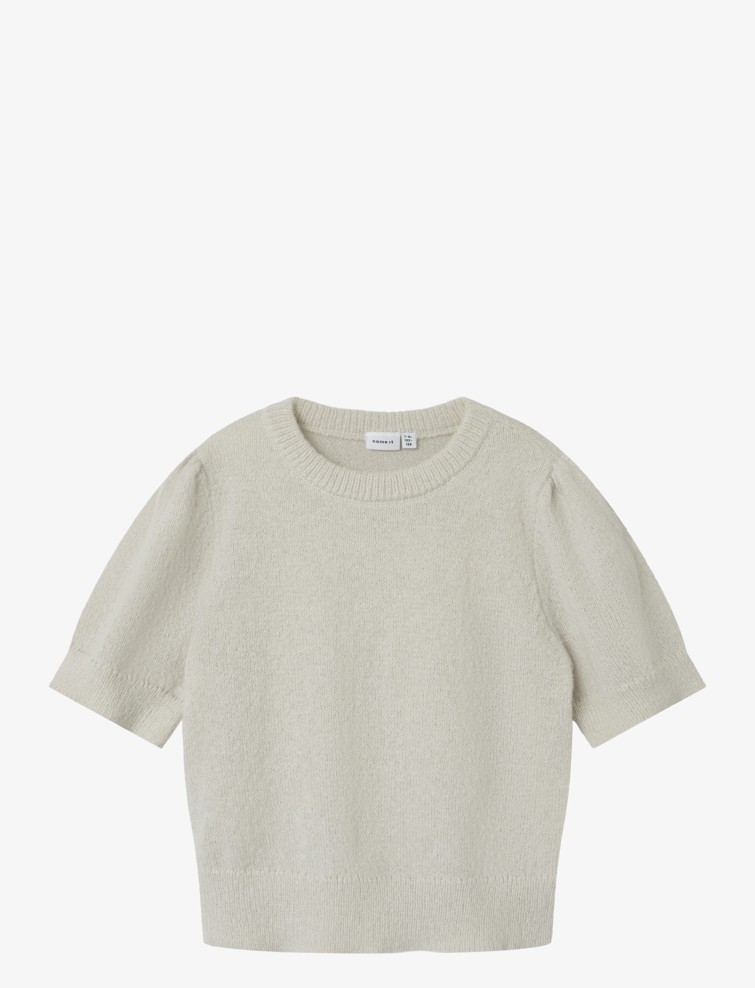 name it NKFBABETH 2/4 SL KNIT - Pullover - LIGHT GREY MELANGE / beige