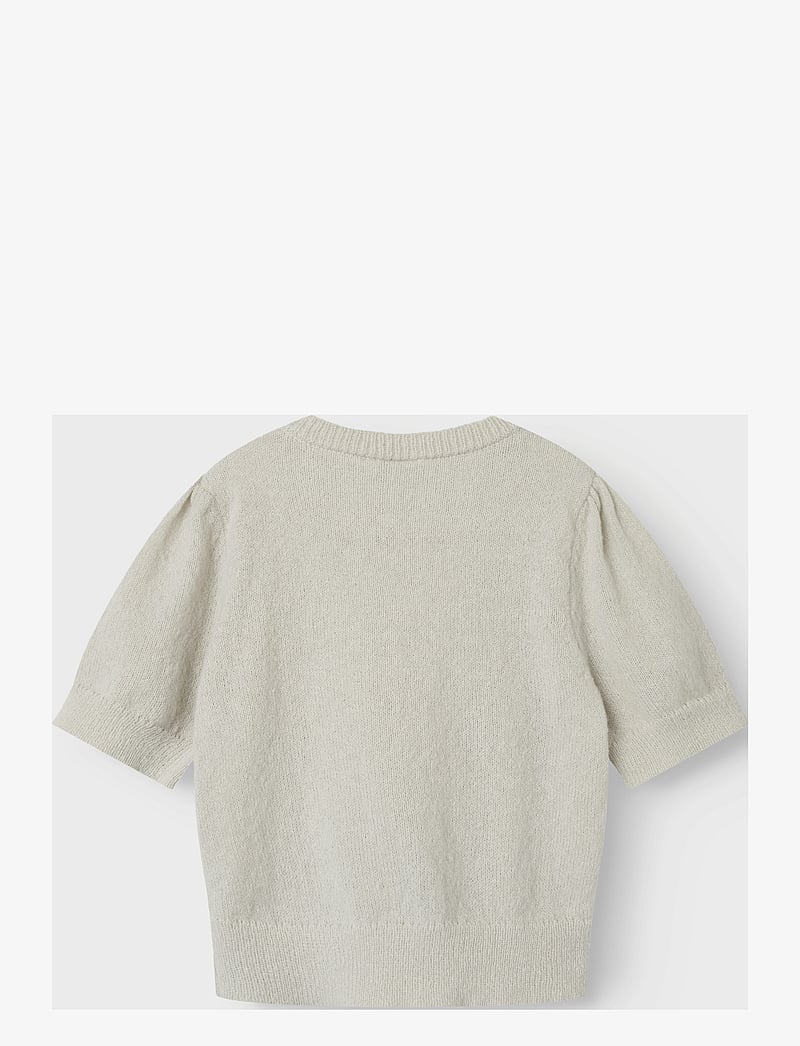 name it - NKFBABETH 2/4 SL KNIT - trøjer - light grey melange - 1