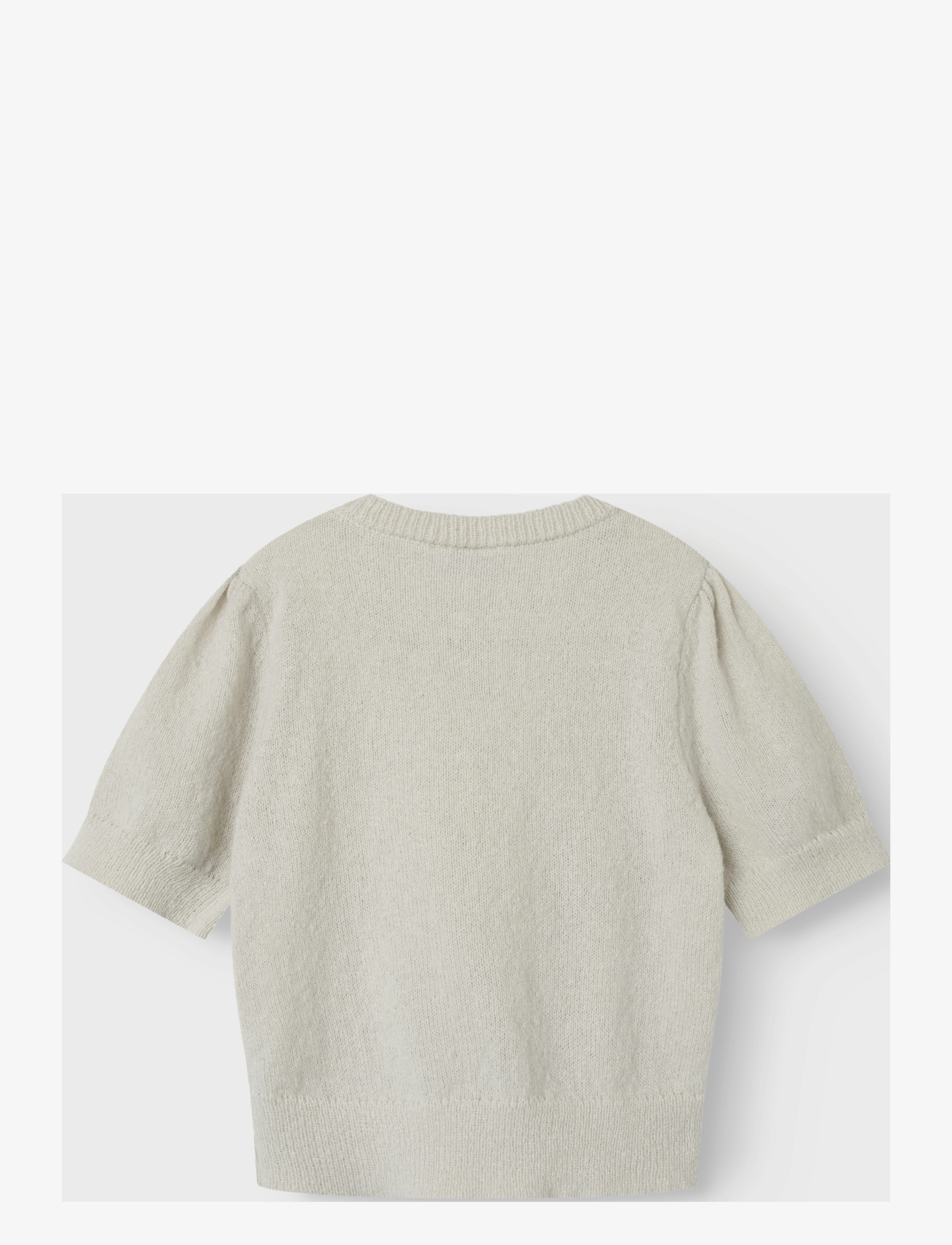 name it - NKFBABETH 2/4 SL KNIT - džemperiai - light grey melange - 1