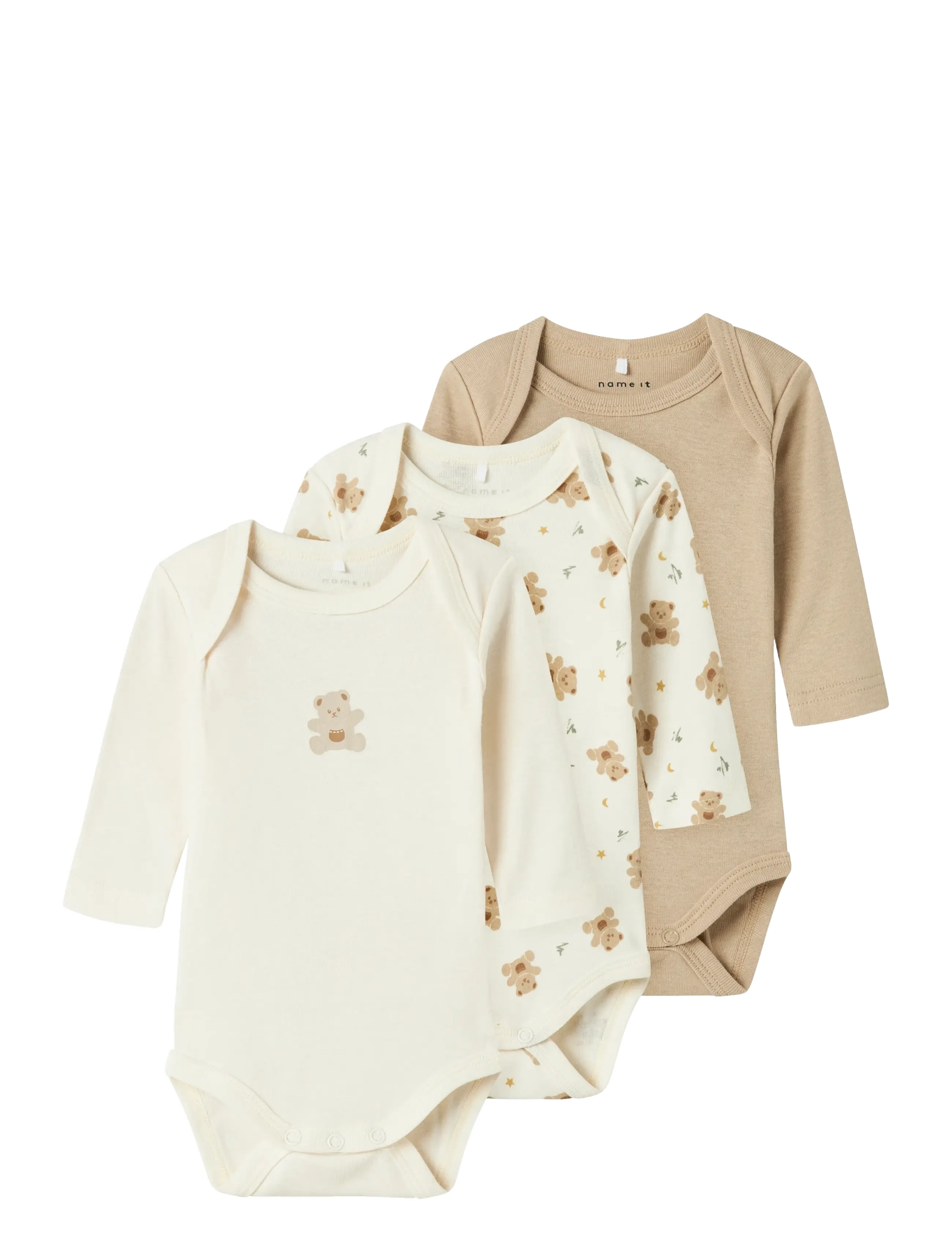 name it NBNBODY 3P LS JET STREAM BEAR NOOS - Bodies - JET STREAM / beige