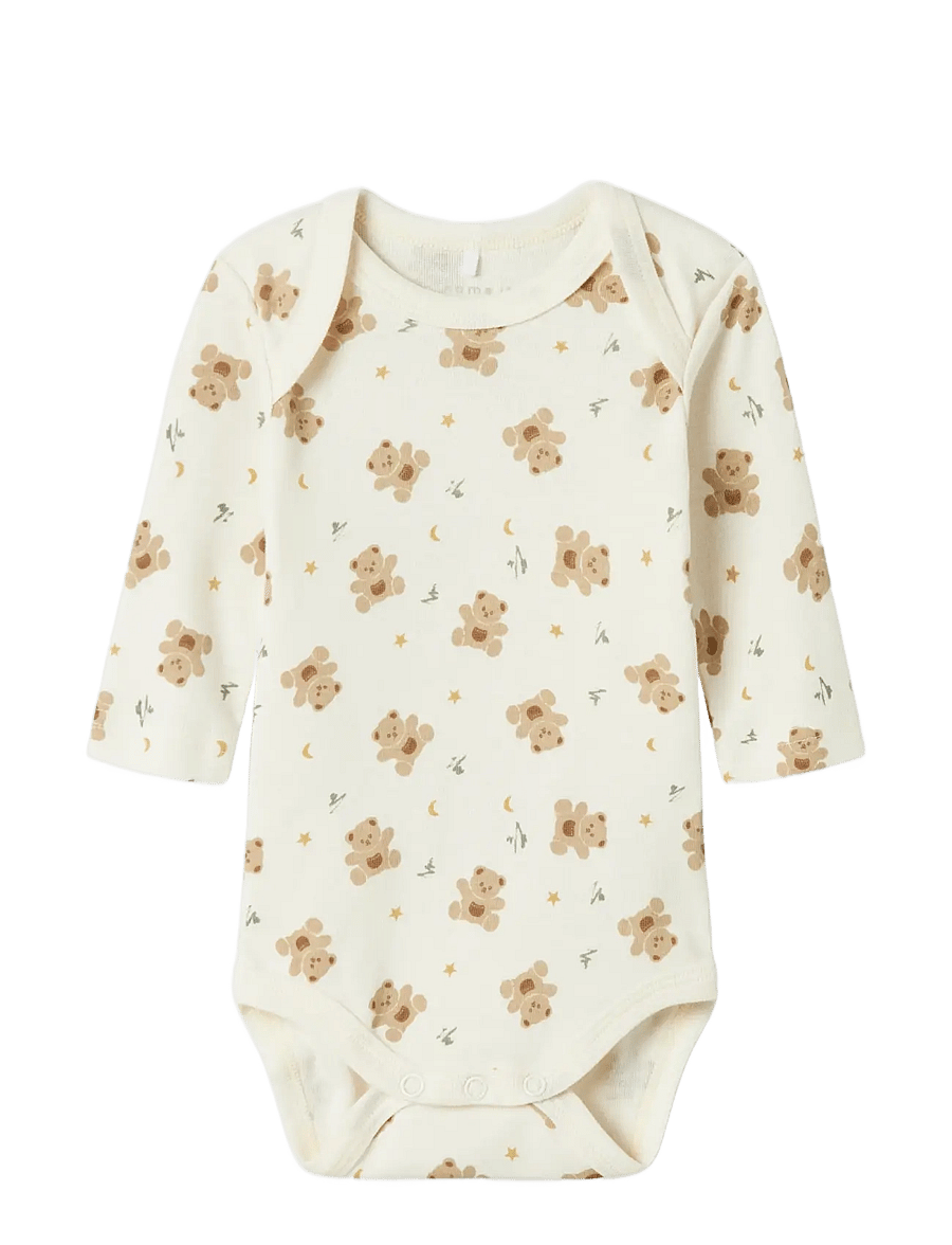 name it - NBNBODY 3P LS JET STREAM BEAR NOOS - rompers in multipack - jet stream - 4