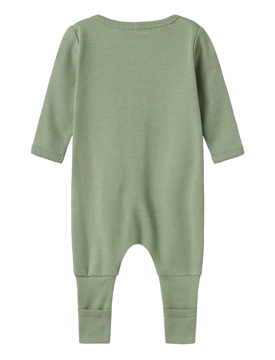 name it - NBMNIGHTSUIT 2P ZIP FF SEA ELEPHANT NOOS - sea foam - 2