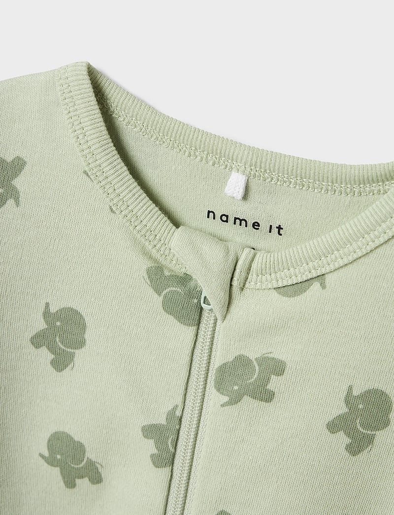 name it - NBMNIGHTSUIT 2P ZIP FF SEA ELEPHANT NOOS - sea foam - 5